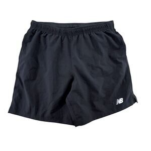 New Balance Black Athletic Training Shorts Men's Size L | Lightweight Nylon